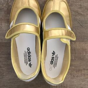adidas Kids Metallic Gold Mary Jane Sneaker